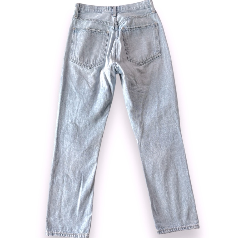 Agolde Riley High Rise Straight Crop In Shatter Size 25 - Picture 6 of 12